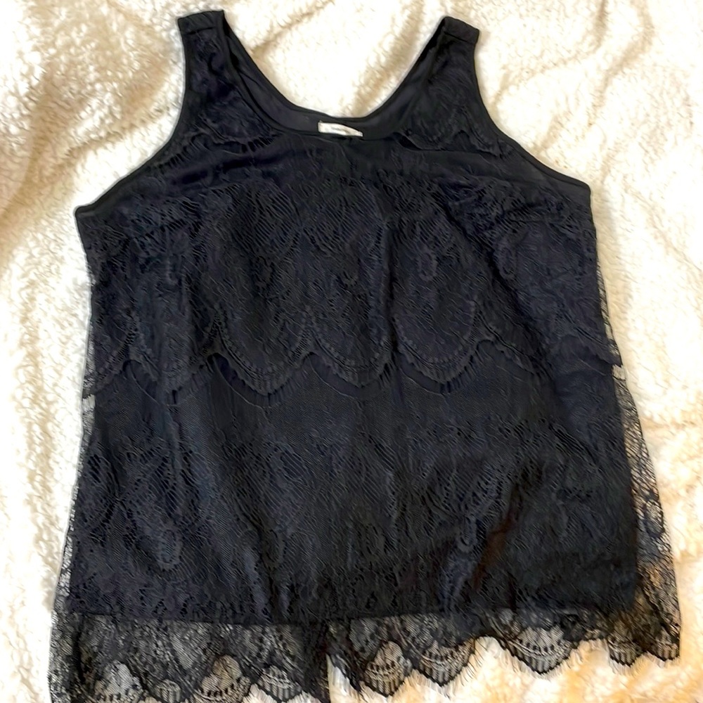 Eyelash Lace Tank Top